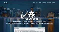 Desktop Screenshot of icsoc.org